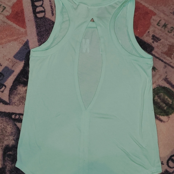 VS PINK Minty blingy tank top cut out in back - Picture 9 of 16